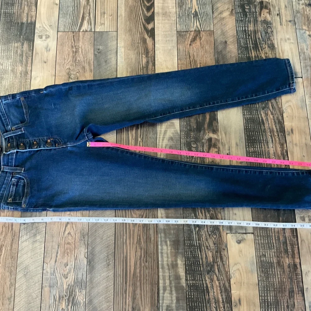 J. Crew Mercantile High-Rise Skinny Button Fly Stretch Jeans Size 27